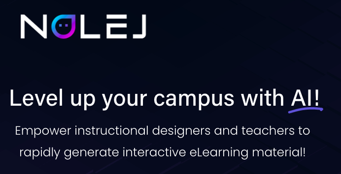 🌟 This week's highlight in our AI for Language Teachers course was #NolejAI. It harnesses the power of AI to create interactive e-learning H5P content with ease. 🚀 From interactive videos to automatic quizzes and flashcards #LanguageTeaching #AILanguageEd 🎓📲