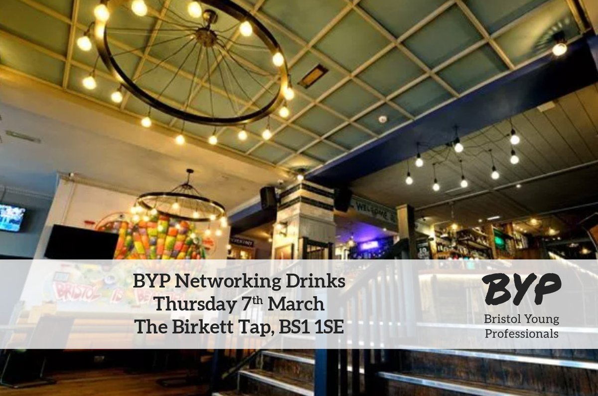 Join us for our monthly networking drinks.
We'll be at Loose Cannon on Thursday, February 1st, from 6 p.m.
No need to RSVP; just turn up.
See you there!
#bristolnetworking #bristolyoungprofessionals #bristol #networking #BYP