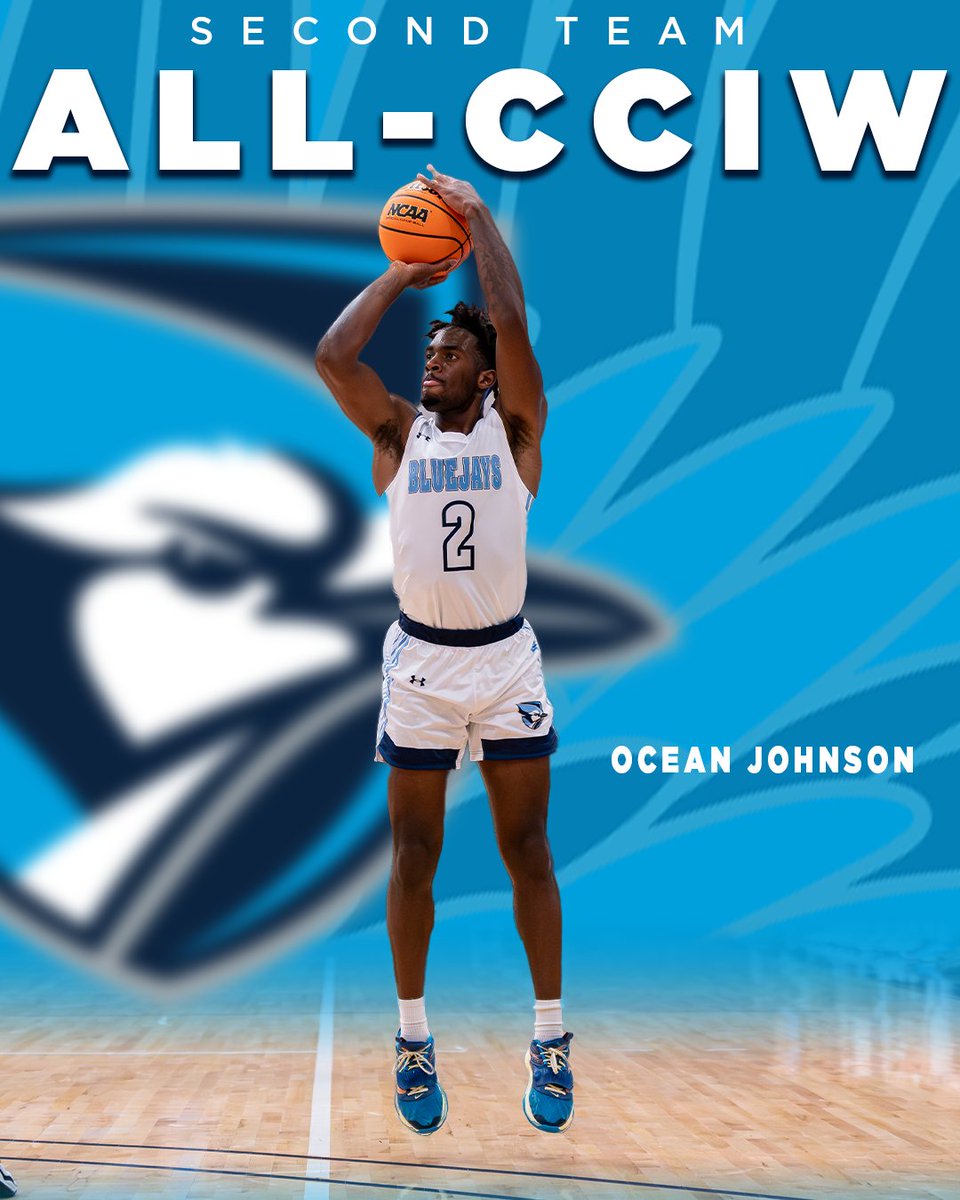 𝐒𝐞𝐜𝐨𝐧𝐝 𝐓𝐞𝐚𝐦 𝐀𝐥𝐥-𝐂𝐂𝐈𝐖🥈

Ocean Johnson earns his second-straight all-conference honor! #FlyJaysFly

📰bit.ly/4bKjJwU
