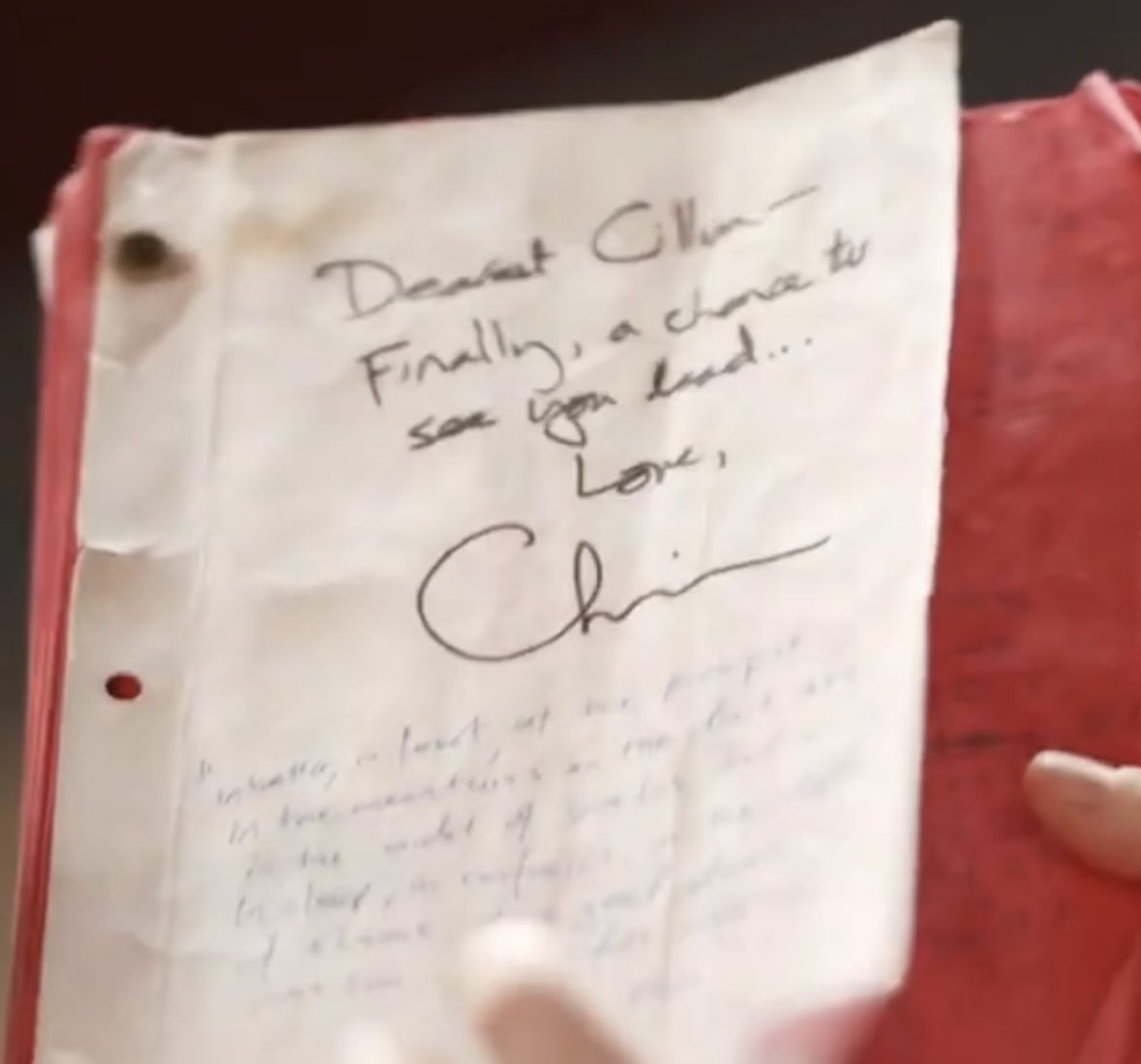 CultureCrave's tweet photo. Christopher Nolan left a note on Cillian Murphy's #Oppenheimer script

“Dearest Cillian. Finally, a chance to see you lead… Love, Chris" 

(via @60Minutes) https://t.co/zKeGMGx1F5