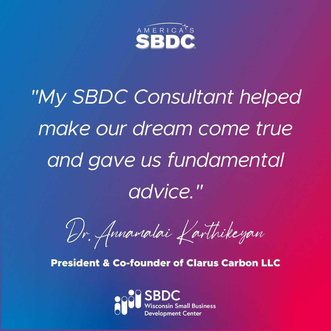 SBDCs and their clients continue to deliver results that impact the national economy, Nurturing Dreams and Impacting Futures. 🙌 Help us celebrate by sharing why you ❤️ your Wisconsin SBDC by using the hashtag #SBDCDay on March 20th!