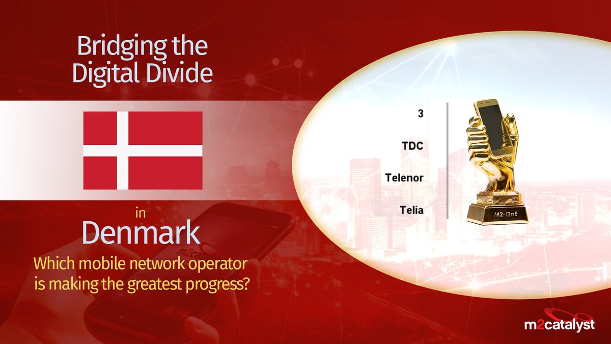 Denmark's #DigitalDivide: In their efforts to bridge it, Three Denmark, <a href="/TDCNET_DK/">TDC NET</a>, @TelenorGroup  and @TeliaDanmark  are all making great strides. Which mobile network operator is making the greatest progress? Find out here:
m2catalyst.com/denmark-qoe

#denmark #mobile #5g #4g