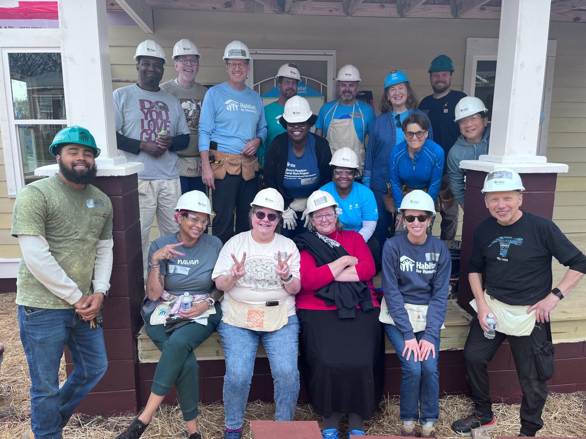 A joy to be out building with @AtlantaHabitat and @AllSaintsAtl in honor of our beloved colleague and friend Mike Carscaddon.