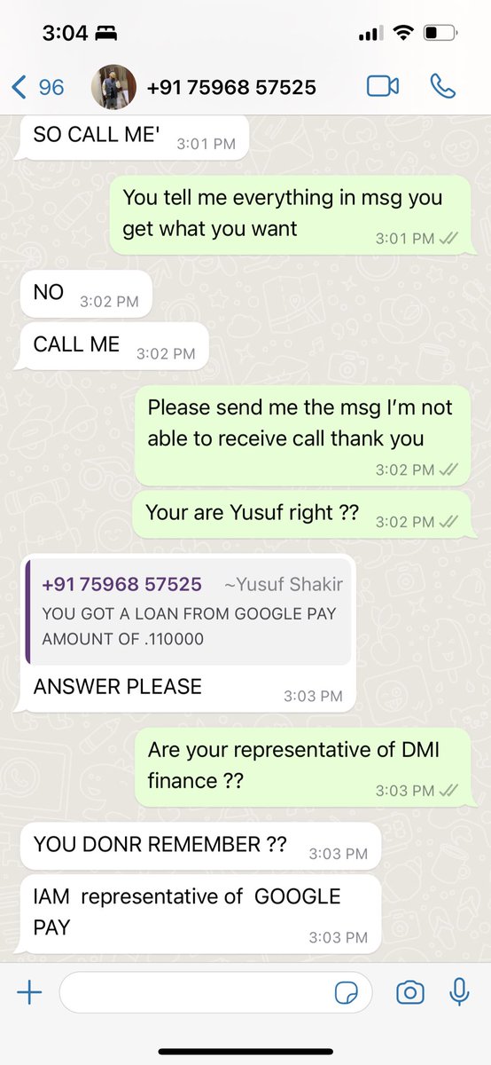 souvikindia's tweet photo. Unbelievable! @DMI_Finance &amp; @GooglePay leaking personal info &amp; KYC docs to recovery agencies, who then blackmail borrowers for 5-10 days EMI delay dis is a blatant compromise of personal data @Google, you need to step up your data protection game! @narendramodi @RBI @FinMinIndia https://t.co/6JqpLKcdrk