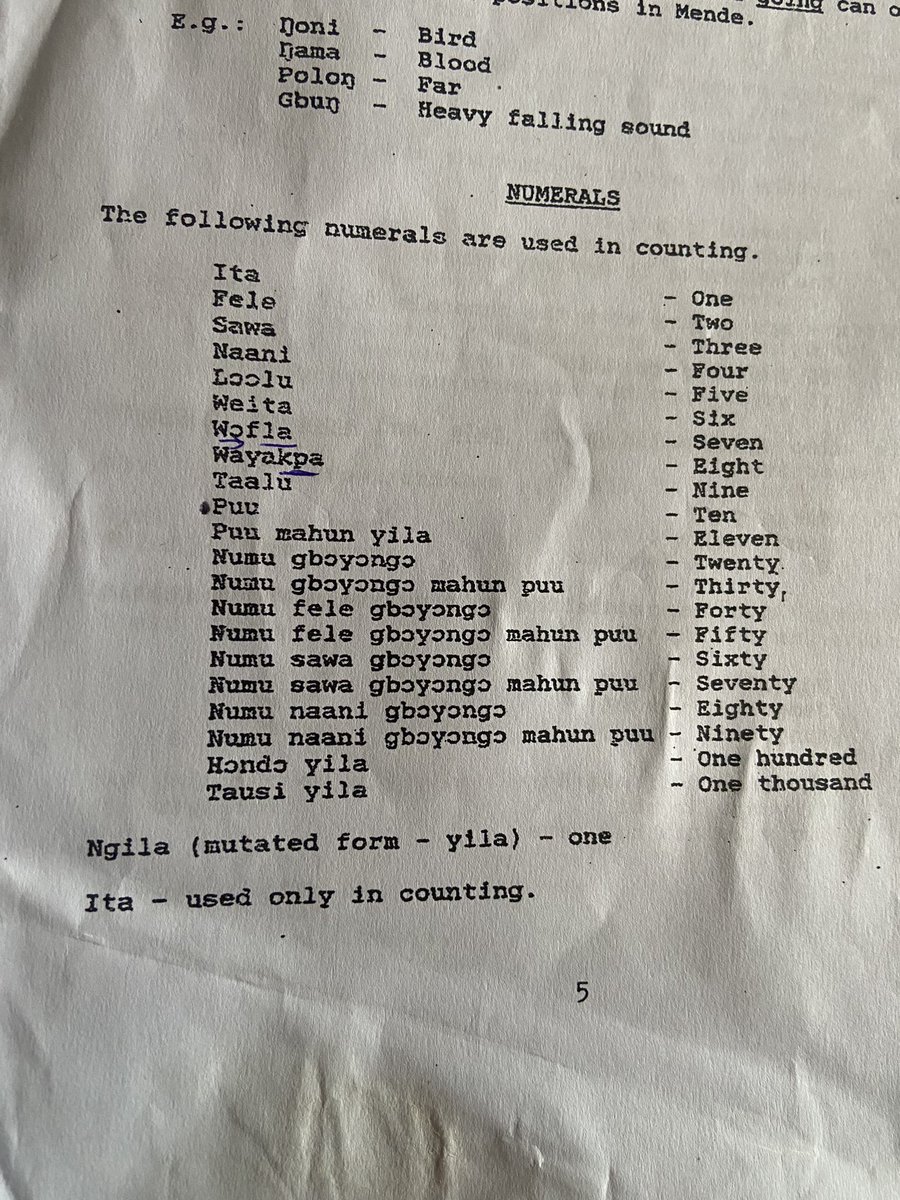 Thomas Fuller once said ‘All things are difficult before they are easy’. Re-learning Mende hasn’t been easy but it’s slowly making sense so hopefully one day it would come easy to me. Today’s Mende lesson was Consonants, Cluster Consonants, Vowels, Numbers.