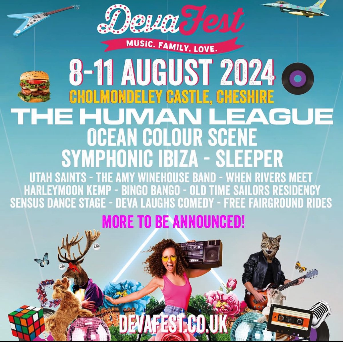 Can’t wait to play 6th July in Cheshire @devafestuk - what a great line up !!! X