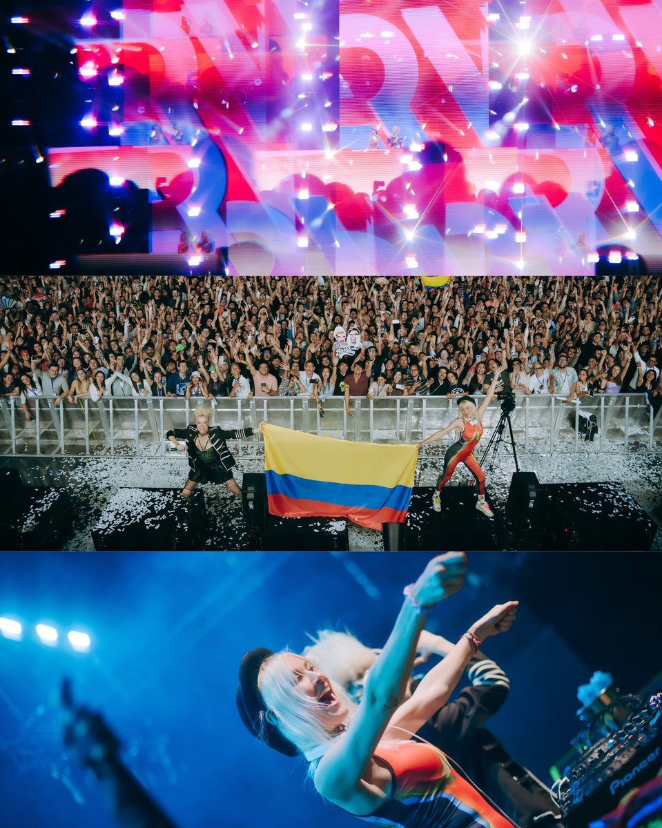 nervomusic's tweet photo. Our birthday weekend spent in Colombia this year was the best birthday gift we could ever ask for ! Shoutout to @lasolarfestival and Suena Fest  for having us, it has been 5 years since we were here last and the Colombian energy NEVER disappoints.. !! GRACIAS🇨🇴🇨🇴 Thank you everyone for the birthday messages/posts/stories🙏🙏🥰🥰 we read them all and felt the love ❤️ PS. @AceAgency your cake to us every year is the CUTEST and super 🤤🤤 time to head back and continue our cellies with our family now 👯‍♀️💖✨✨
#birthdayweekend #Colombia #tourlife