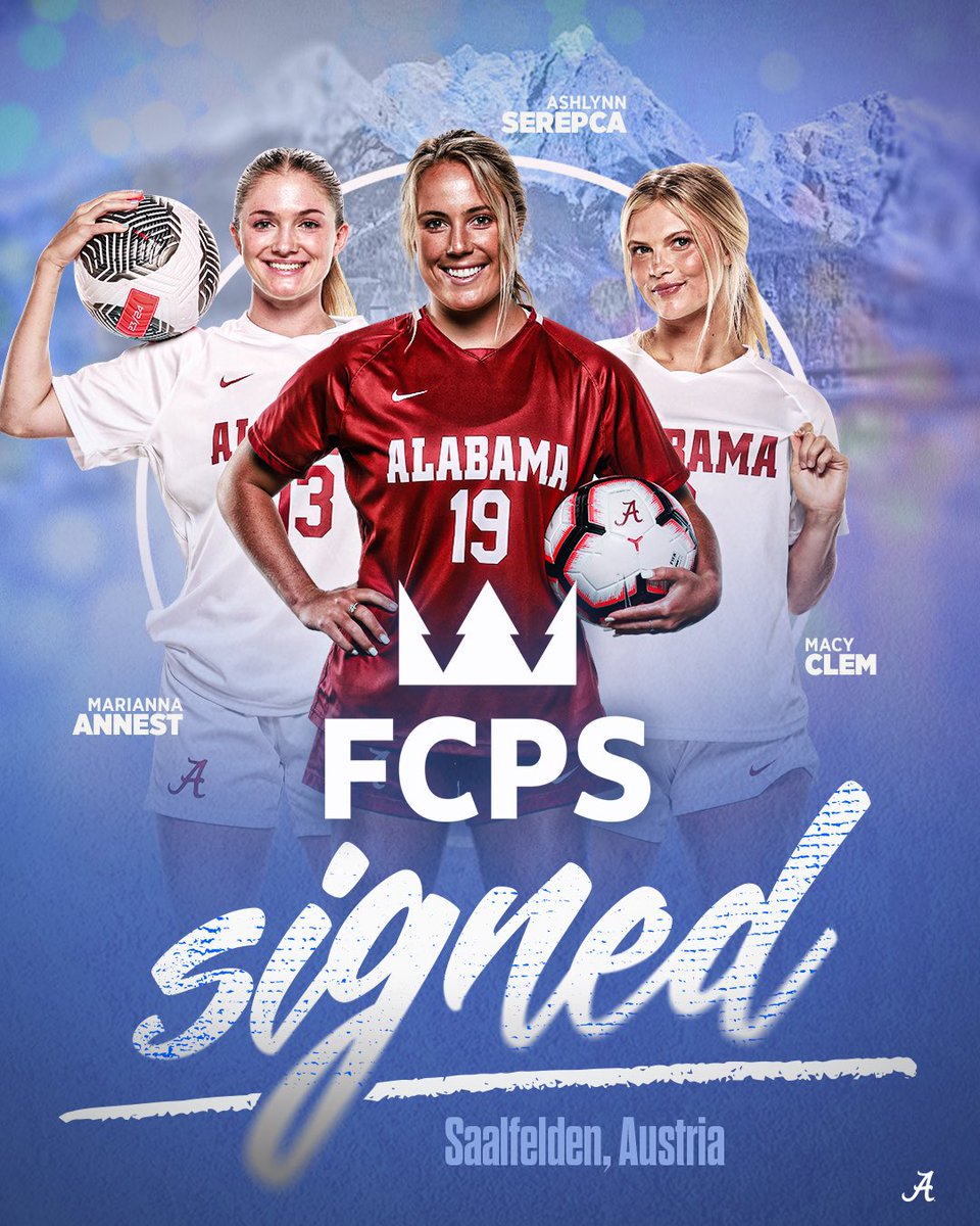 Austria Bound! 

Congratulations Marianna Annest, Ashlynn Serepca and Macy Clem on signing with FCPS 🔥

#RollTide
