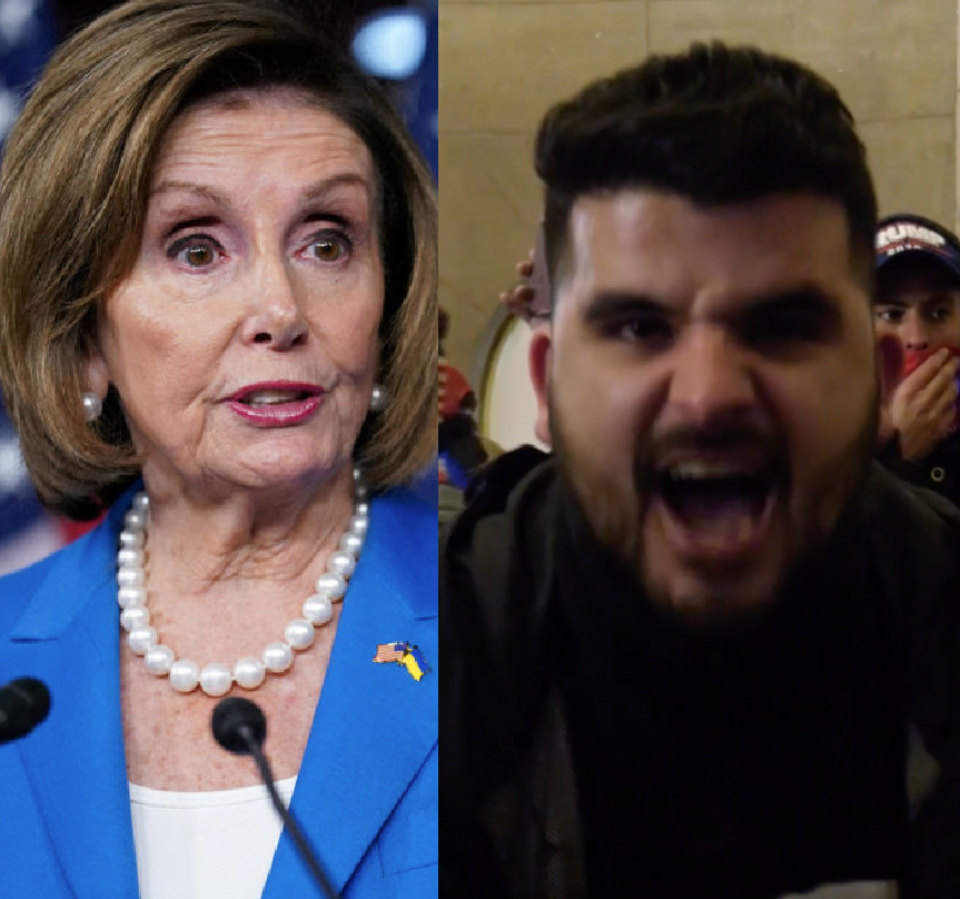 BREAKING: The infamous January 6th insurrectionist who attacked Speaker Nancy Pelosi's office and boasted that it 'felt so good' breaking her sign is arrested on felony and misdemeanor charges. David Medina of Oregon was caught on video bragging: 'So as these guys break into the