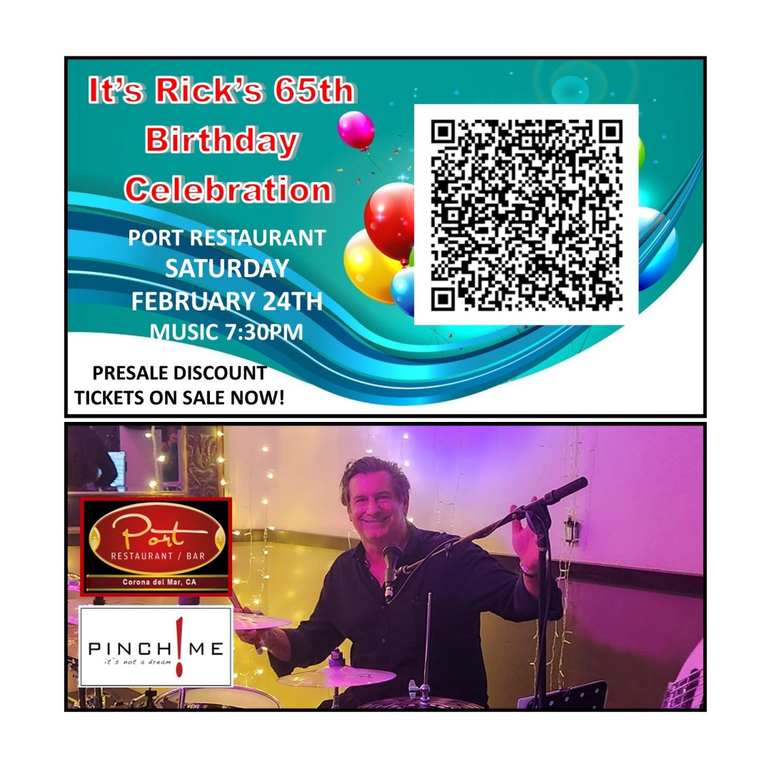 Saturday, February 24 · 7:30 - 10:30pm PST
Port Restaurant and Bar
440 Heliotrope Ave, Corona del Mar, CA 92625-2924
facebook.com/events/3887887…