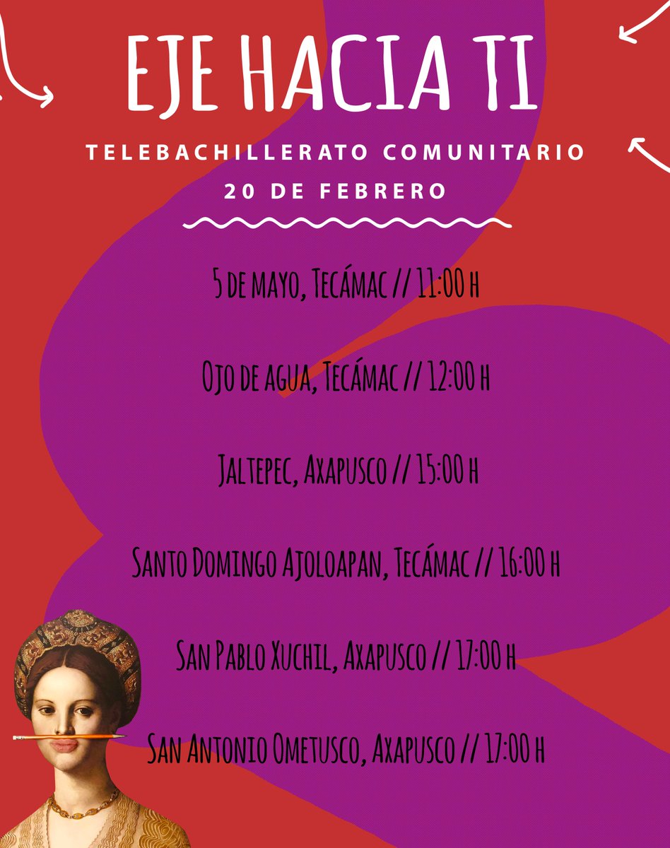 TEPJF_EJE's tweet photo. #EJEhaciaTi

📝 “Conociendo mis derechos político-electorales”

Al mediodía se lleva a cabo la sesión de Gabriela Cossio y Mercedes Garzón en el Telebachillerato Comunitario con sede en Ojo de Agua, Tecámac https://t.co/3ItABeH82v
