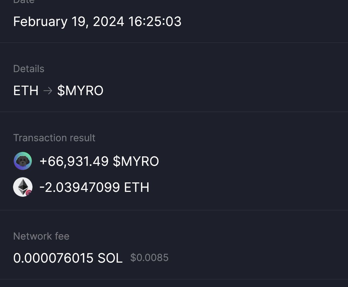 El_DoN_EV's tweet photo. Got stopped out in profit with my 100x trade. $MYRO was fed https://t.co/GhN2lh3uG7