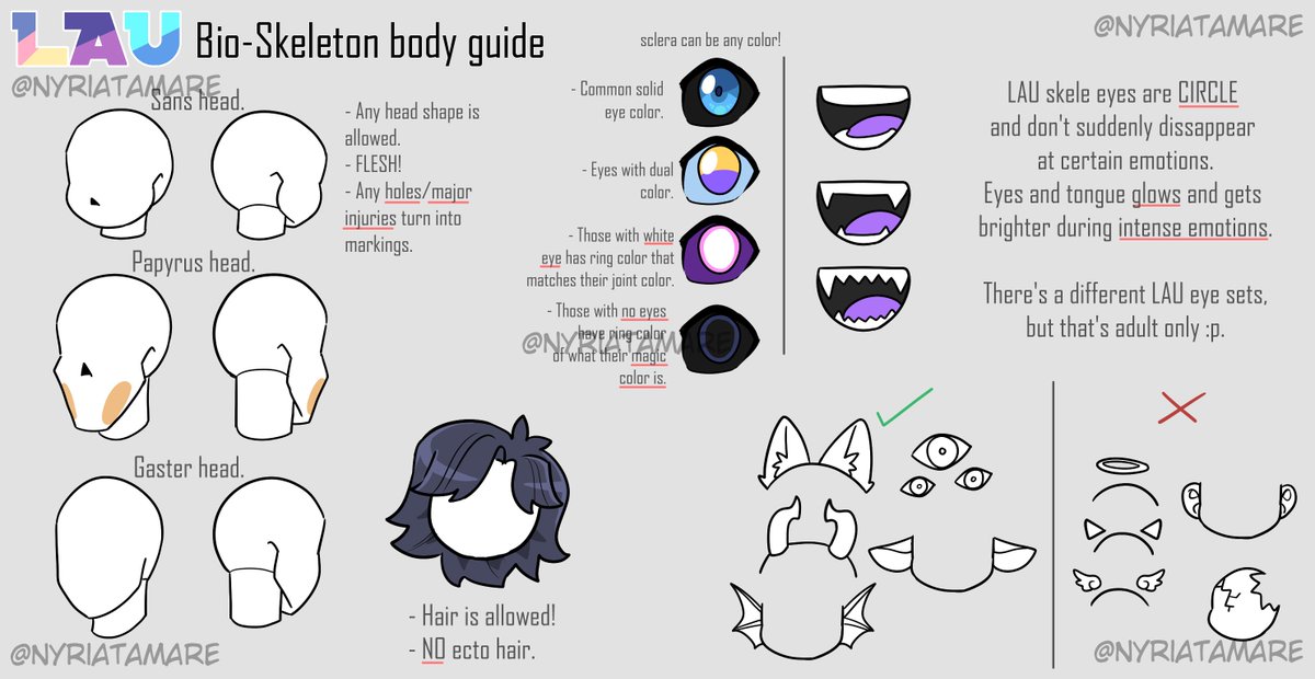 ✨OFFICIAL LAU BIO-SKELETON BODY GUIDE✨

@ me when you make your LAU characters!!

#lauverse #utmv #undertalemultiverse 
(thread)