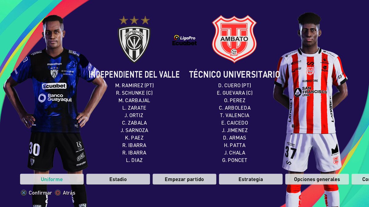 #IDV #TecnicoUniversitario #LigaPro <a href="/IDV_EC/">Independiente del Valle</a> <a href="/TecnicoUOficial/">TécnicoUniversitario</a>