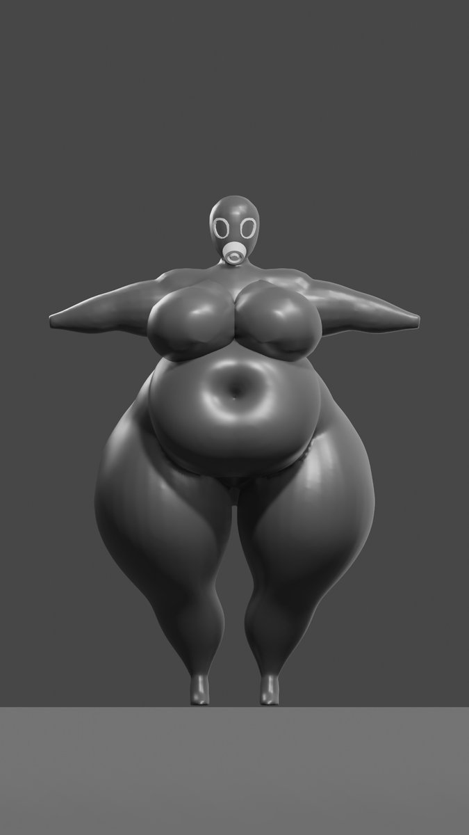 BlubberBalloon's tweet photo. I made a sculpt of Cereza in blender a while ago! I wanted to make her character model but I have no idea what her topology would even look like.
If one of you guys is a character topology master, speak up :’) https://t.co/593Lac9rJX