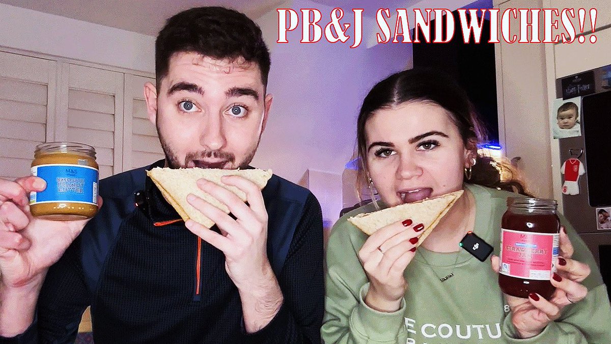 BRITS TRY PEANUT BUTTER AND JELLY SANDWICHES FOR THE FIRST TIME. 

head over to our channel to catch our latest video out in 15 minutes 🫶🏼