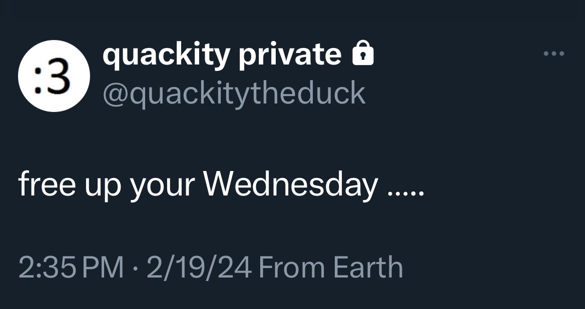 privatedsmp's tweet photo. @.quackitytheduck : free up your Wednesday ….. https://t.co/sLxGzqnKtY