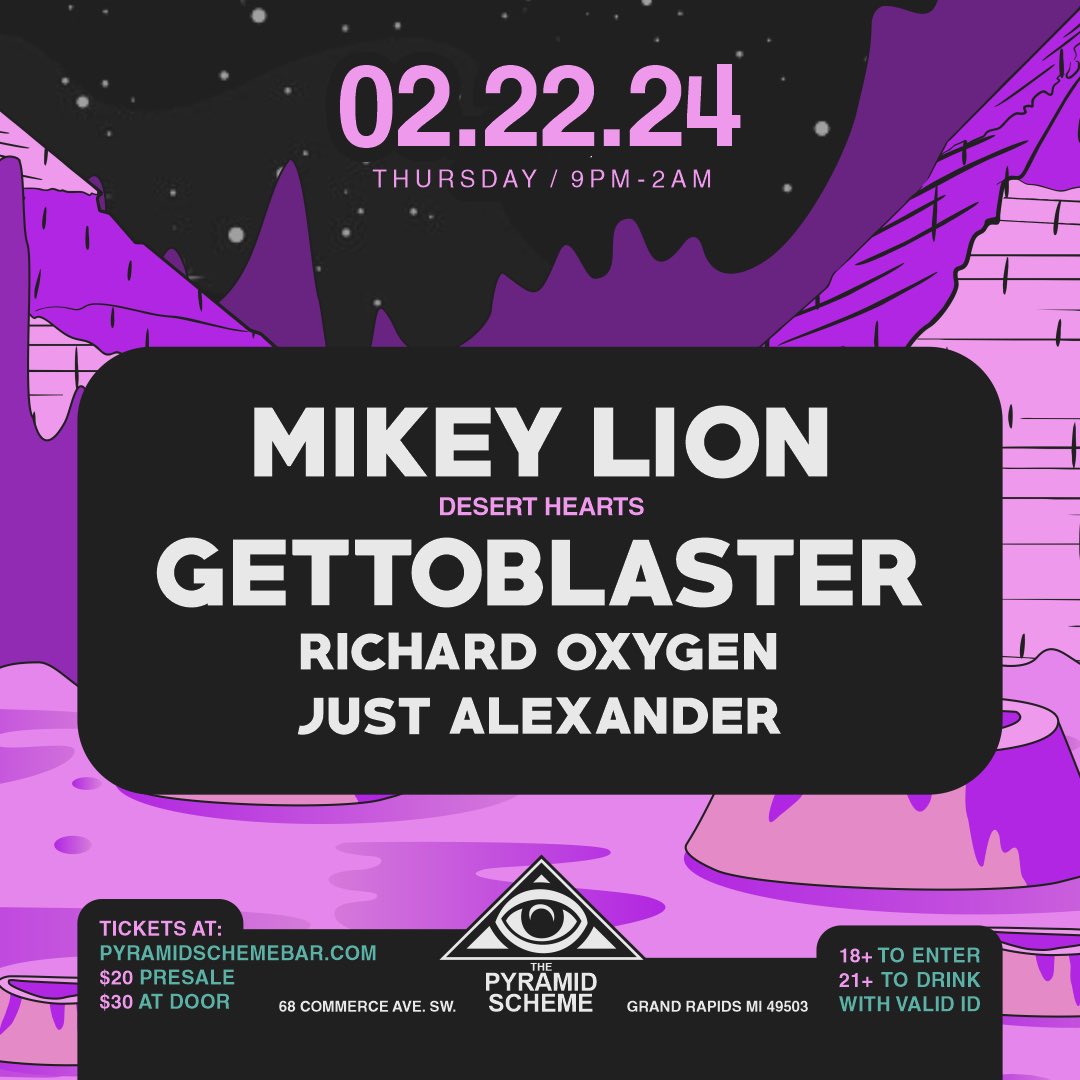 This Thursday is our 2 yr anniversary party!!  🥳 with <a href="/MikeyLion_/">Mikey Lion</a> along with <a href="/GettoblasterDJ/">Gettoblaster</a> !!! Make sure to grab your tix!!! rb.gy/i0j89n