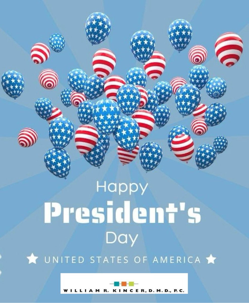 🇺🇸 Honoring the leaders of our country. Happy President’s Day! 🇺🇸 #KincerOrthodontics #PresidentsDay