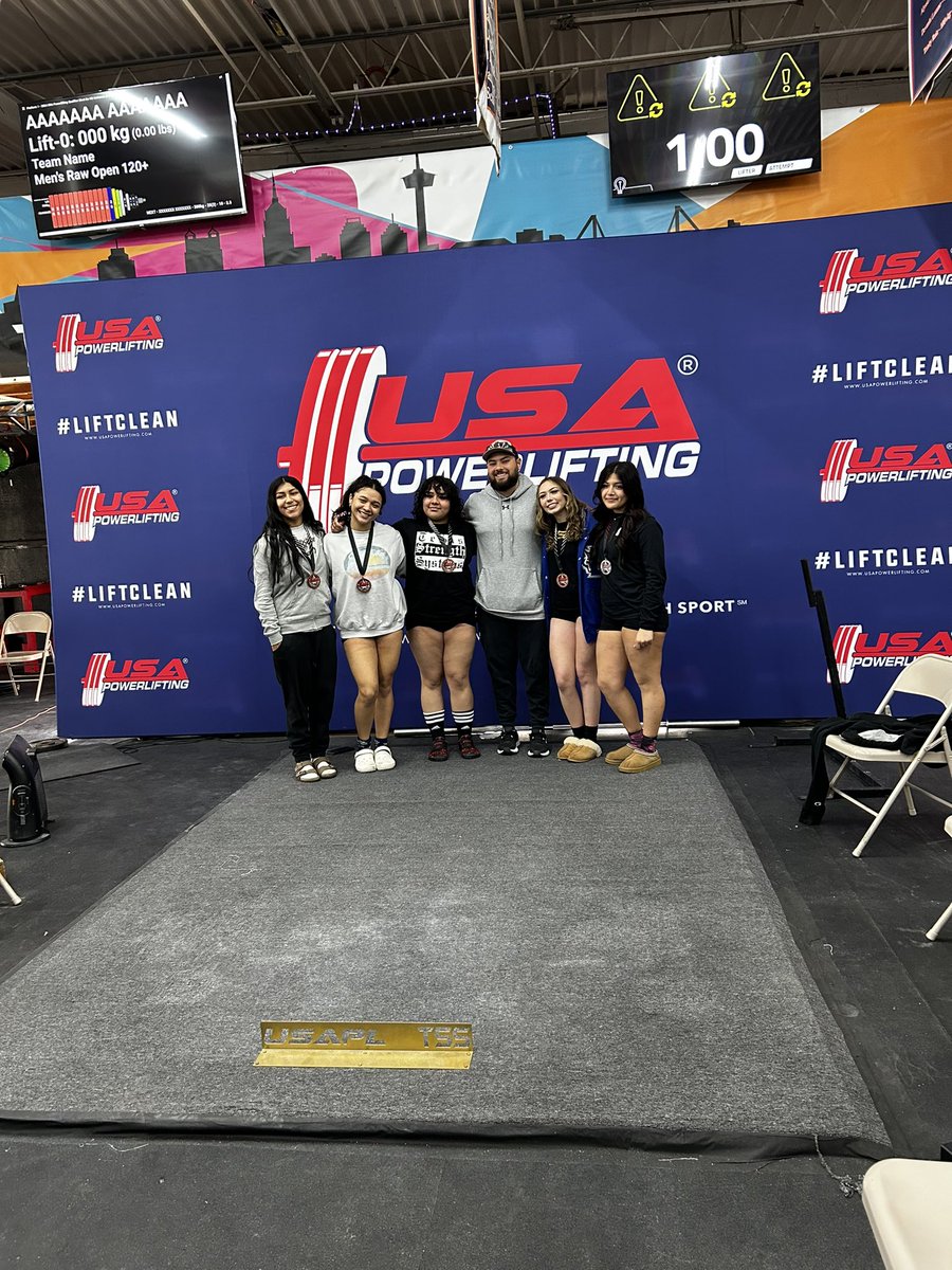 Congratulations to 5 of our girls, Leila Gomez, Aaliyah Respress, Crystal Martinez, Lola Williams and Jocelyne Jaimes, who qualified for USAPL High School Nationals at the TSS meet this past Sunday! They will be competing in Baton Rouge, Louisiana April 4-7!