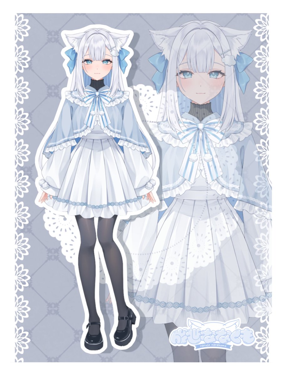 NaruseNanakumo's tweet photo. 今日は #立ち絵公開 の日！

こんなな☁️ やっと会えたね🎵
雲✖️癒し✖️ねこVtuber 🎧

＼ #成世ななくも です！／

4/20にデビュー予定だよ🤍

可愛いと思ったそこのキミっ！
チャネル登録,フォローして、
最古参になりませんか？

▼YouTube
https://t.co/0vDb3sl7vf

#Vtuber準備中 #おはようVtuber https://t.co/8L3UKDLaB5