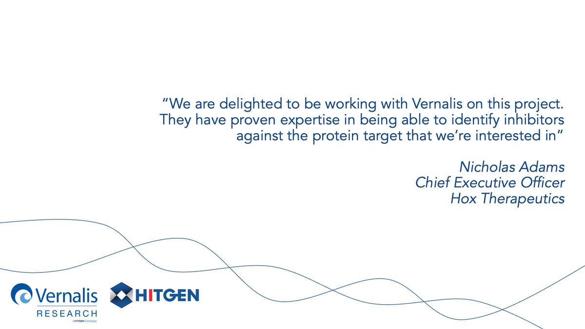HitGenInc's tweet image. Vernalis, a HitGen Company, announces a drug discovery collaboration in oncology with Hox Therapeutics. vernalis.com/hox-therapeuti…