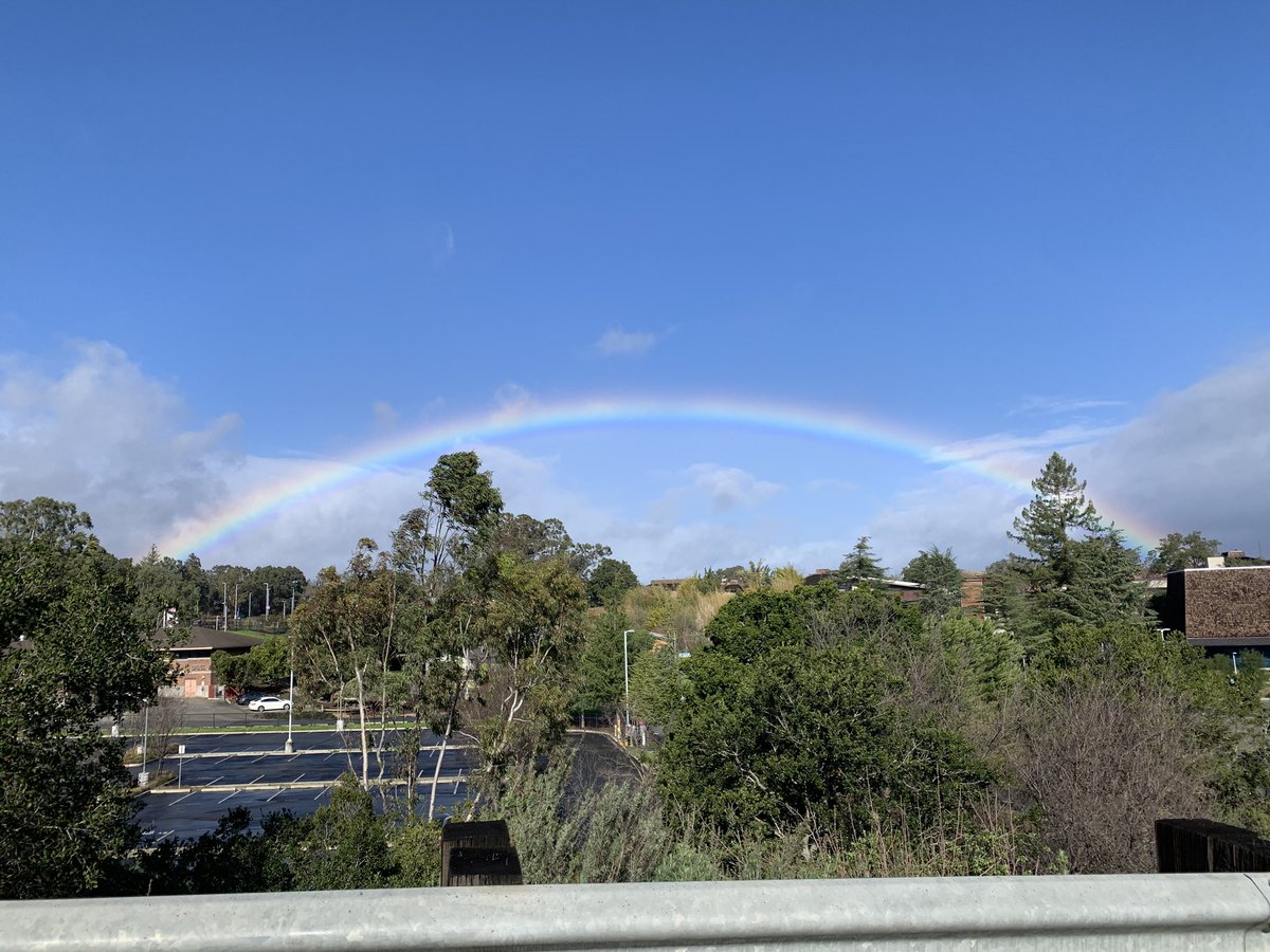 ScarPixel's tweet image. Rainbow over @FoothillCollege