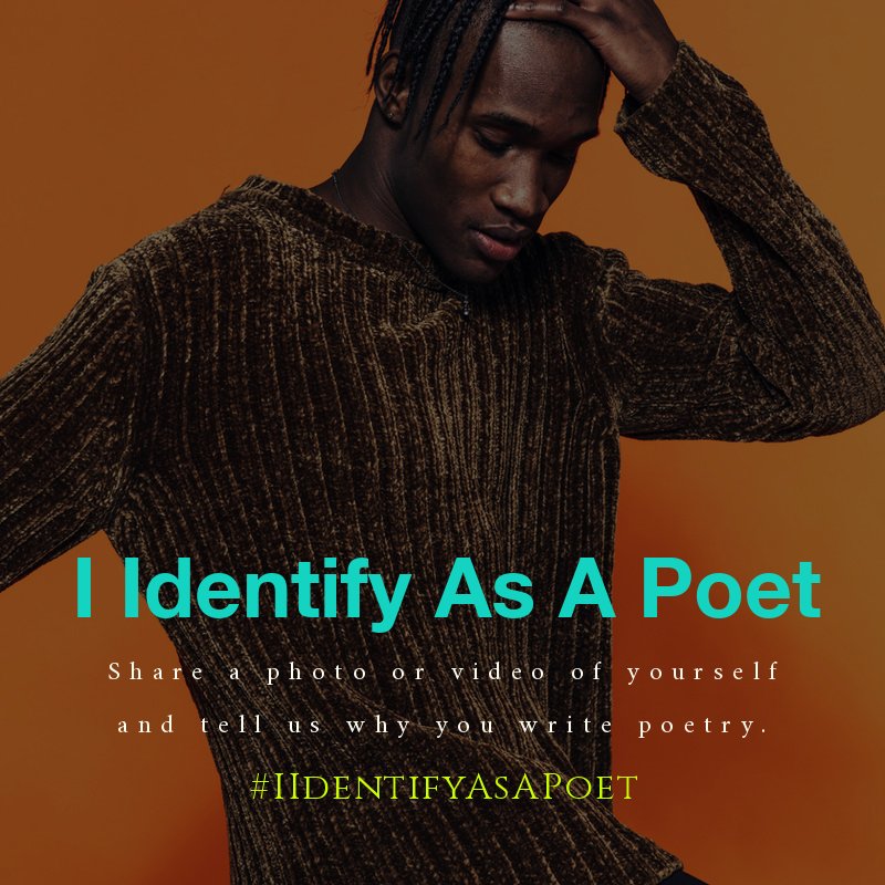 I Identify As A Poet   

Share a photo or video of yourself and tell us why you write poetry.    

#iidentifyasapoet