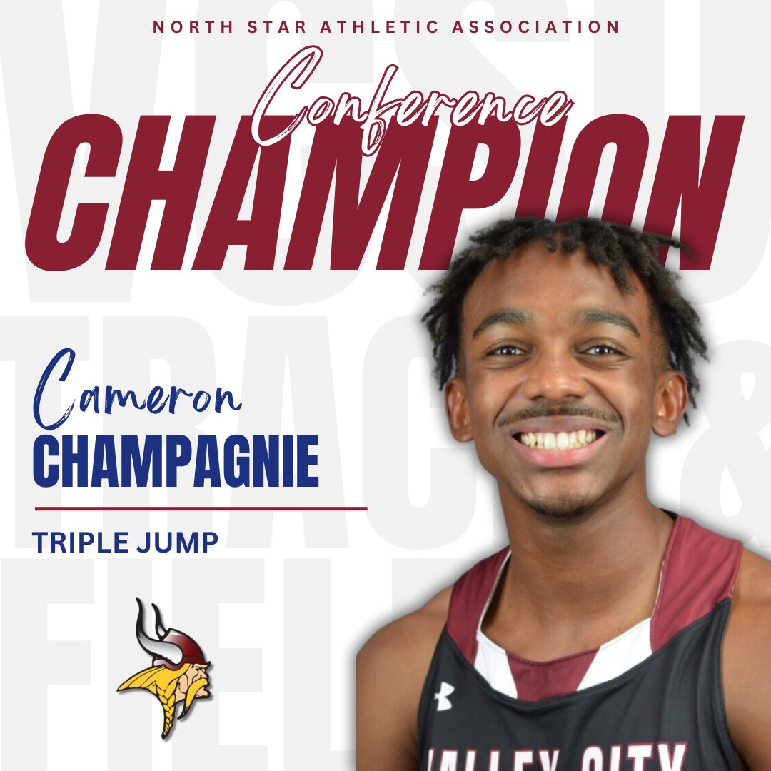 VCSUXCTF's tweet image. A HUGE congratulations to Jaiden Peraza and Cameron Champagnie as they both are crowned NSAA Indoor Conference Champions 🔥

Jaiden Peraza 🥇 | High Jump
Cameron Champagnie 🥇 | Triple Jump
Jaiden Peraza 🥇 | Long Jump

WAY TO GO FELLAS 💪

#WeAllRow @VCSUVikings