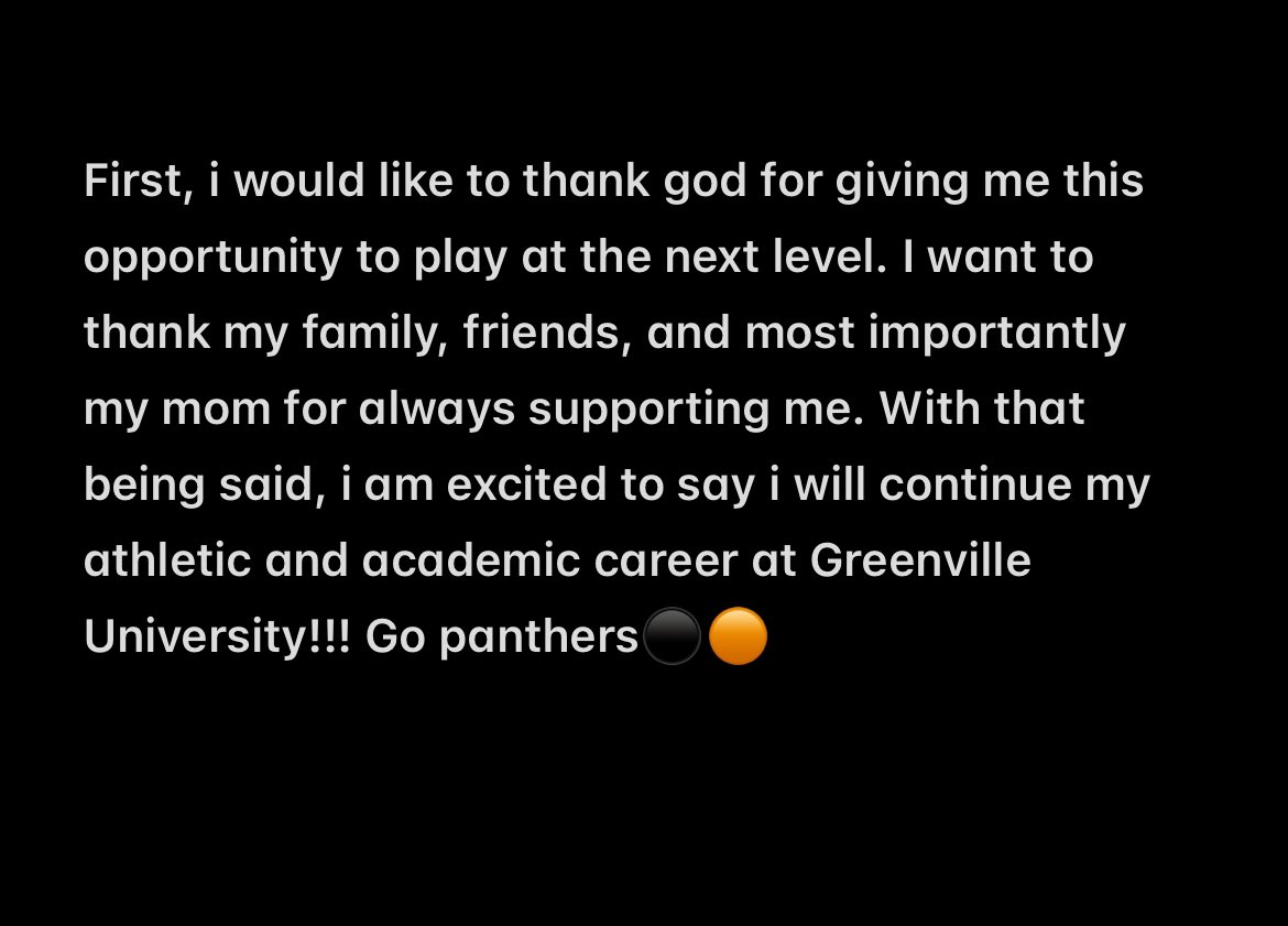 Very blessed to say i am 100% committed!! Proud to be a panther! @CoachPetersSHS @Coach_Redden @TheFellows5 @SNOW_DEN15 @EMAPFootball @IanLeib