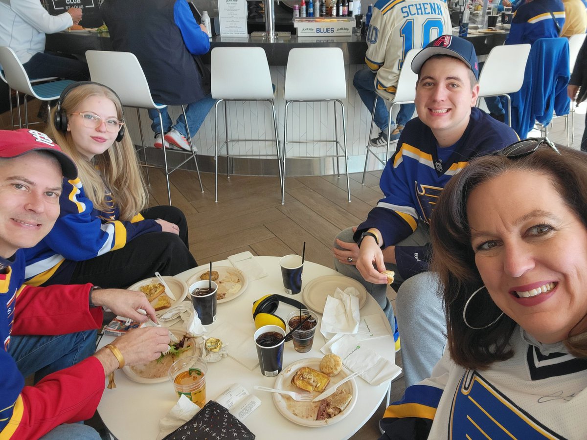 stlsnethenahs's tweet photo. We are celebrating our Presidents  at the Blues game. 
Thank you, Mr. President for the day off and St. Louis Blues for the Noon game. https://t.co/dcBVtyqMpy