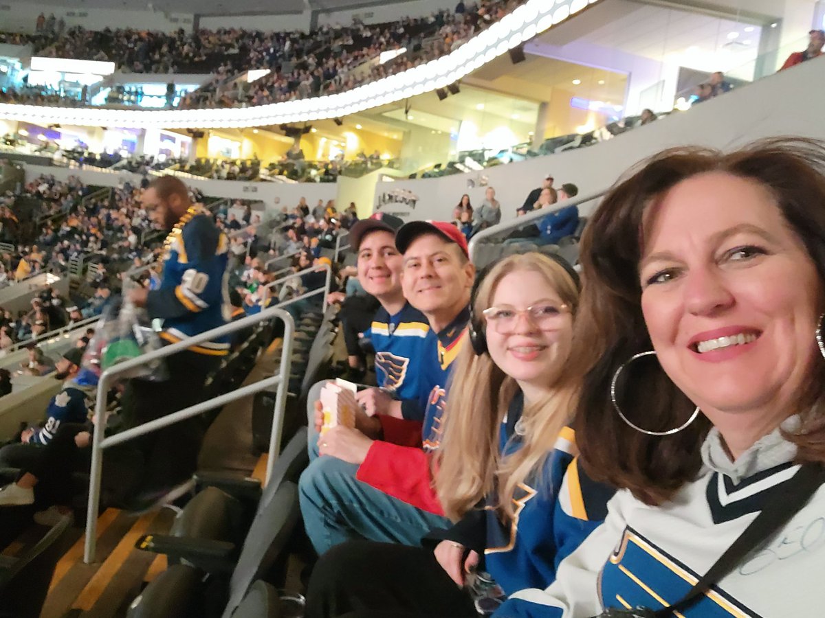 stlsnethenahs's tweet photo. We are celebrating our Presidents  at the Blues game. 
Thank you, Mr. President for the day off and St. Louis Blues for the Noon game. https://t.co/dcBVtyqMpy