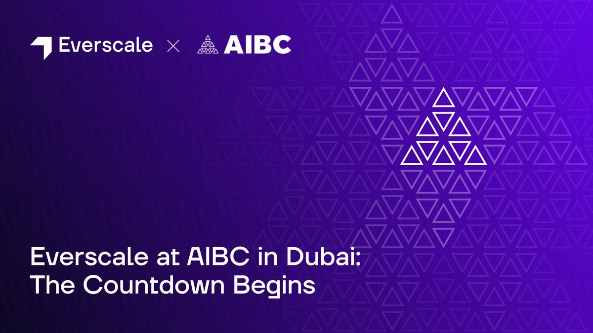 Everscale at AIBC in Dubai: The Countdown Begins 🚀

Our delegation, led by <a href="/alexfilatoff/">Alex Filatov</a> and <a href="/cryonyx_defi/">Vladislav Ponomarev | cryonyx.eth</a>, is heading to Dubai for <a href="/AIBC_World/">AIBC World</a> conference, a premier event for the blockchain industry and crypto enthusiasts, taking place February 25-27. This is a good opportunity