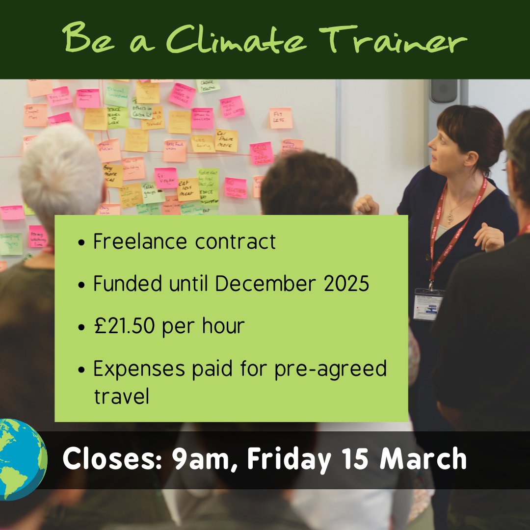 We're looking for Climate Trainers! A great opportunity to educate and empower!  #CumbriaJobs <a href="/cumbriajobs/">Cumbria Jobs</a>

Get in touch to find out more ⏬⏬
cafs.org.uk/2024/02/08/con…