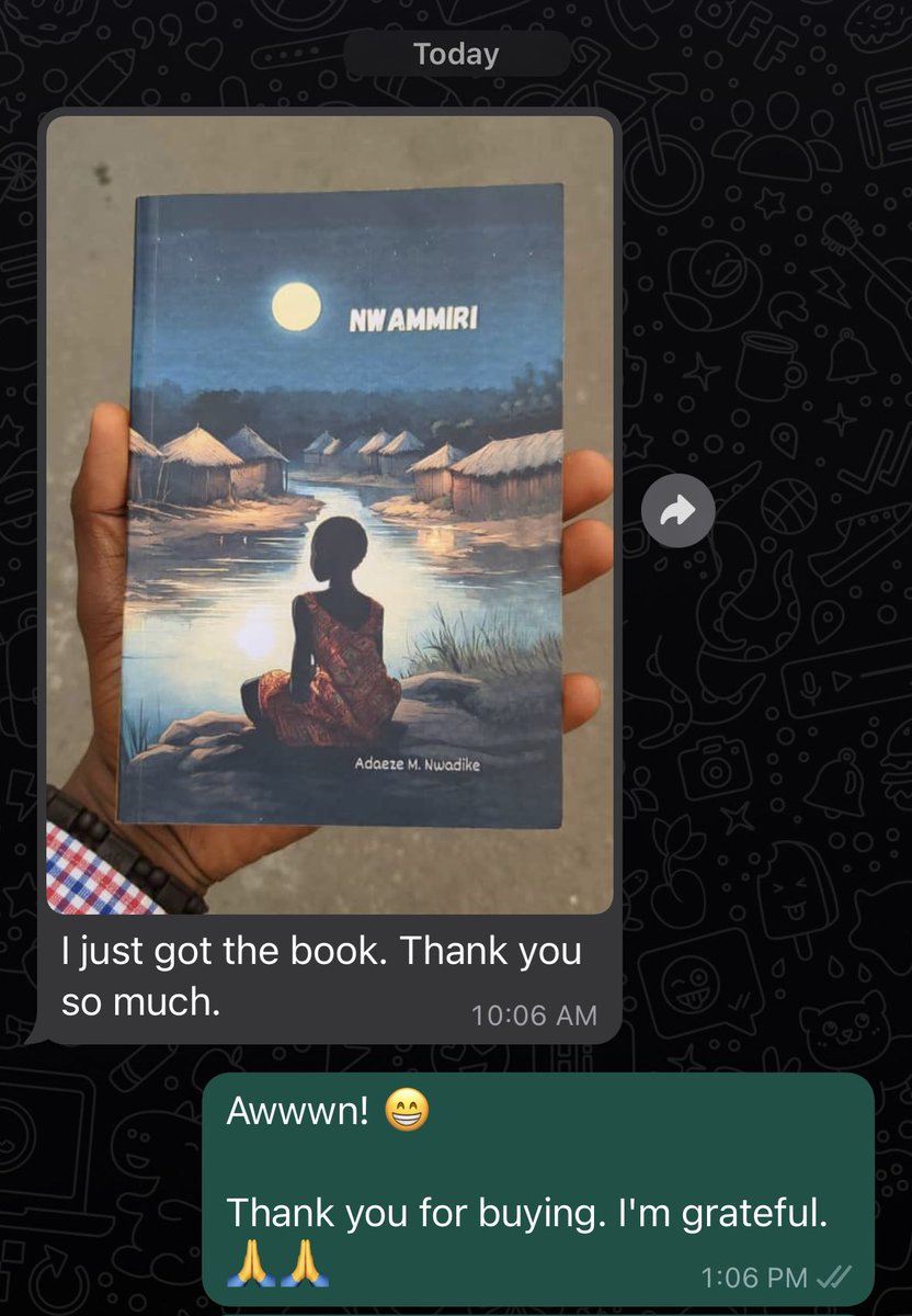 AdaActNow's tweet photo. My book, Nwammiri has arrived Nigeria and is available for purchase. I am thrilled! #booklovers #writerscommunity #Literature https://t.co/FjhLhZxZqT