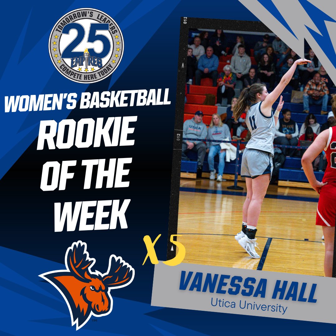 <a href="/FisherAthletics/">SJF Cardinals</a> <a href="/HUHighlanders/">Houghton Athletics</a> <a href="/SJFMBB/">St. John Fisher Men's Basketball</a> <a href="/Houghton_MBB/">Houghton University Men's Basketball</a> Congrats to our #E8 Women's Basketball Weekly Award Winners!

Co-Player of the Week Olivia Dobrovosky
<a href="/NazAthletics/">Nazareth Athletics</a> 

Co-Player of the Week Julia Rotando
<a href="/Utica_Pioneers/">Utica Pioneers</a> 

Rookie of the Week Vanessa Hall
<a href="/UticaHoops/">Utica Basketball</a> 

#E8Proud #LeadersCompeteHere #WhyD3 #E825