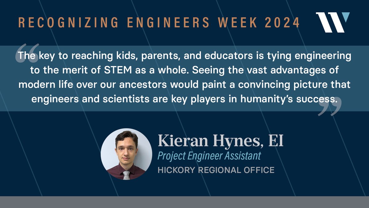 Engineers Week, or EWeek, aims to promote understanding and interest in engineering and related occupations. To do that, we'll be highlighting some of our teammates' insights. Kieran believes it starts with the big picture.

#WhatEngineersDo #Eweek2024 #EngineersWeek