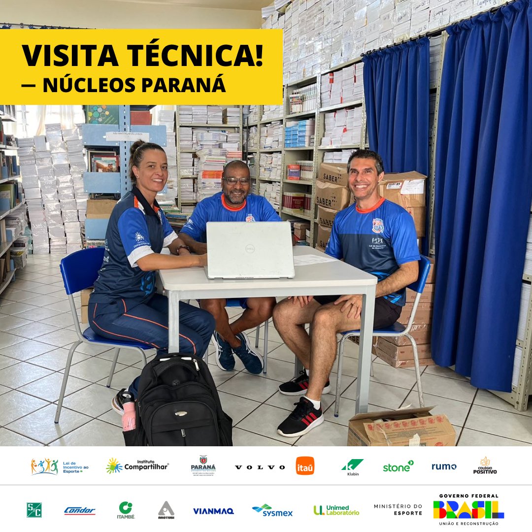 Compartilhar's tweet photo. Nos dias 06 e 07 de fevereiro, a coordenadora de projeto e dos núcleos do interior do Paraná e o coordenador pedagógico do projeto no Paraná, Josmar Coelho, realizaram visitas técnicas nos núcleos Ventania e Ribeirão do Pinhal do projeto Vôlei em Rede 🏐

Veja mais no instagram! https://t.co/RK7WZsf0TV