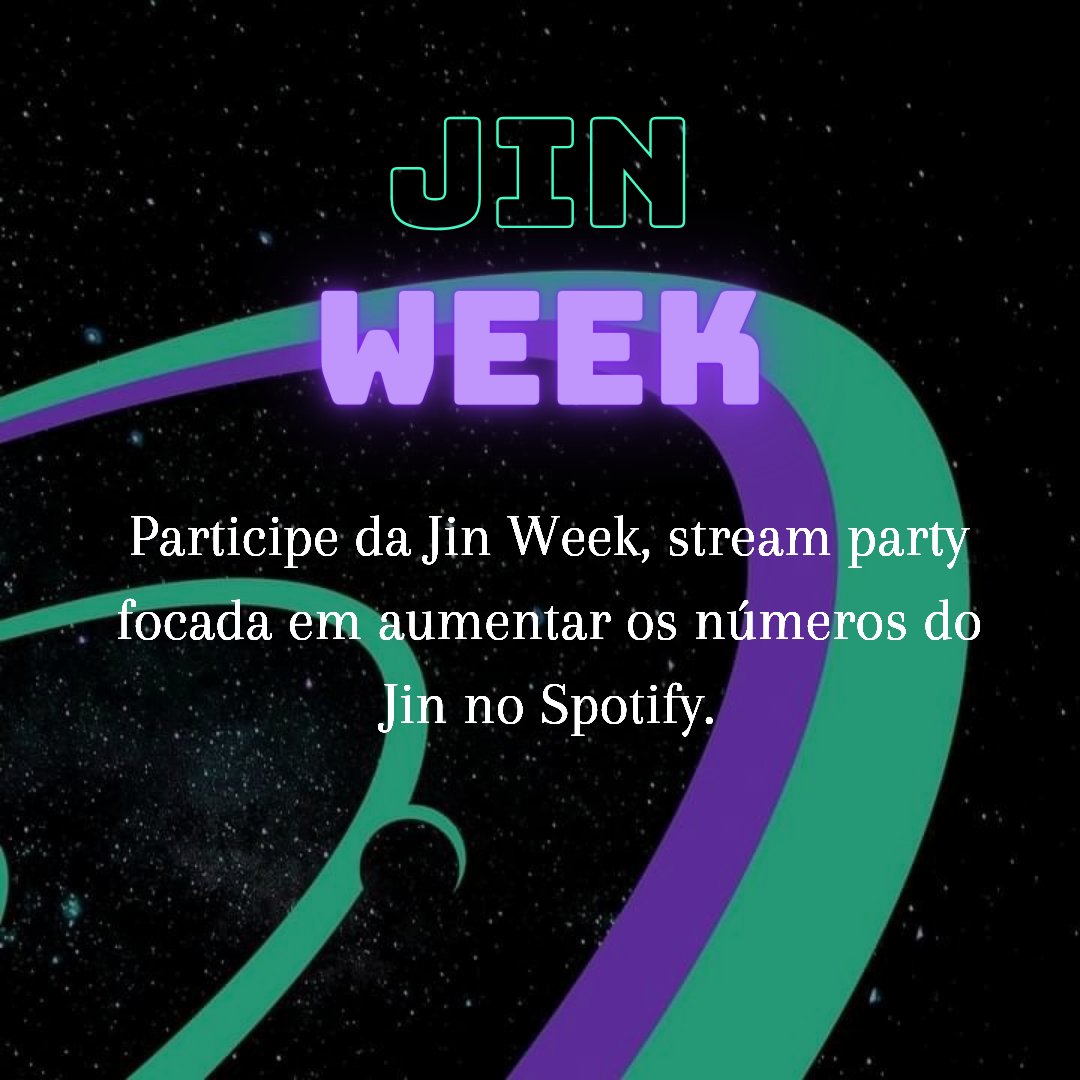 by_agustd7's tweet photo. Viajantes, preparem seus capacetas e roupas espaciais, vamos embarcar numa viagem à um mundo de muito stream.
Participe com a gente, deixe seu @ nos comentários e garanta o seu lugar na nossa nave espacial.
#BANGWEEK
#W2BWJIN
#JINWEEK https://t.co/1Z1jOqM9fG