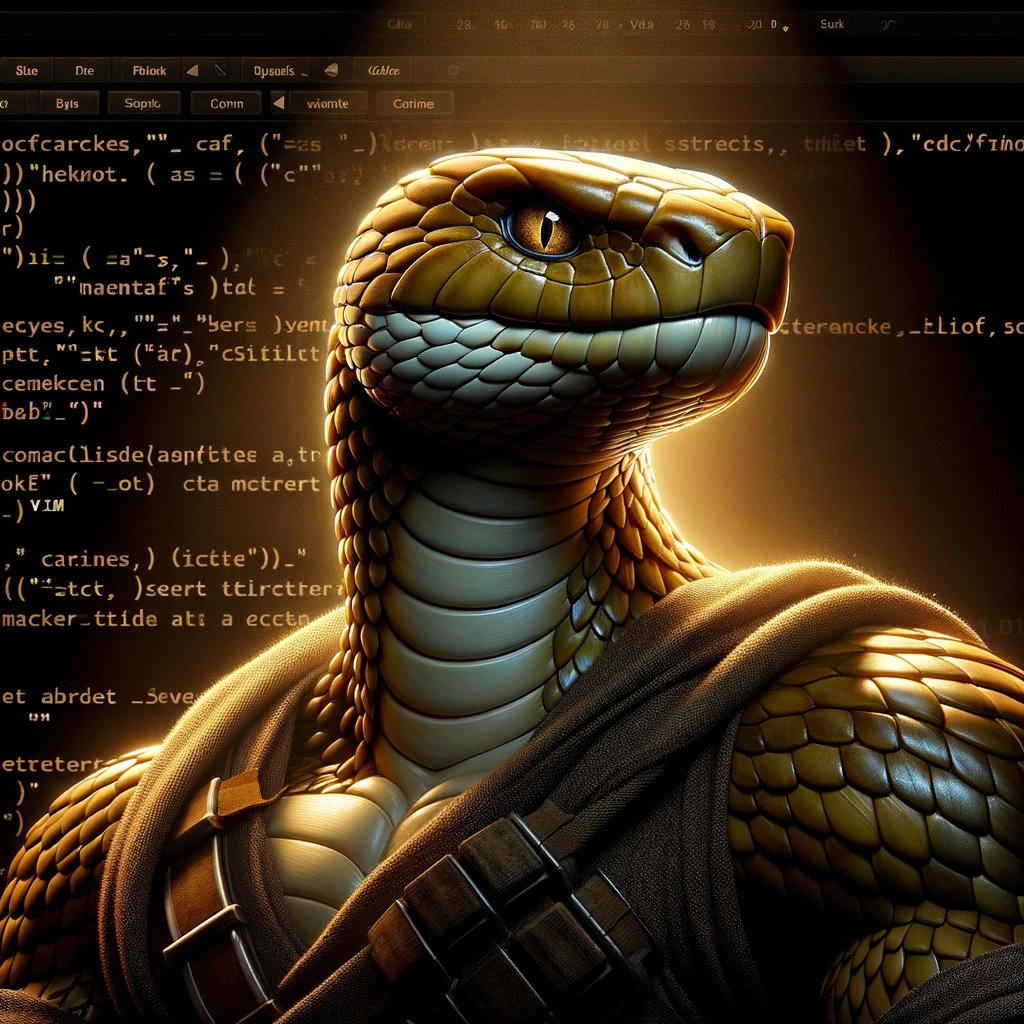 SpearsonWa83643's tweet image. Coding in the dark,
Vim editor commands flow,
Heroic keystrokes.

#VimEditor #HeroicSnake #AiArt #PythonHaiku #PythonPortrait