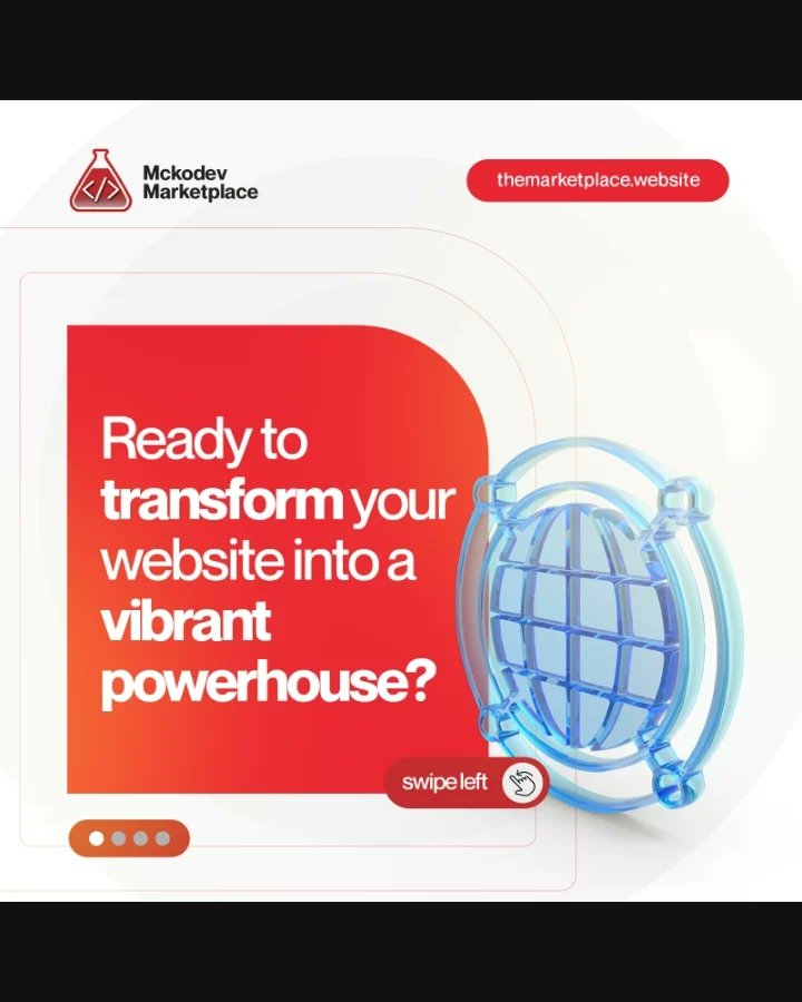 mckodev's tweet photo. Do you know that as a Business Owner in Nigeria, you can transform your WEBSITE into a vibrant powerhouse!

@mckodev_tech we are passionate about switching your website and online presence to an upper personality!
#mckodevmarketplace  #websitesbuilders #websitegrowthtips https://t.co/vXtfaNBUcd