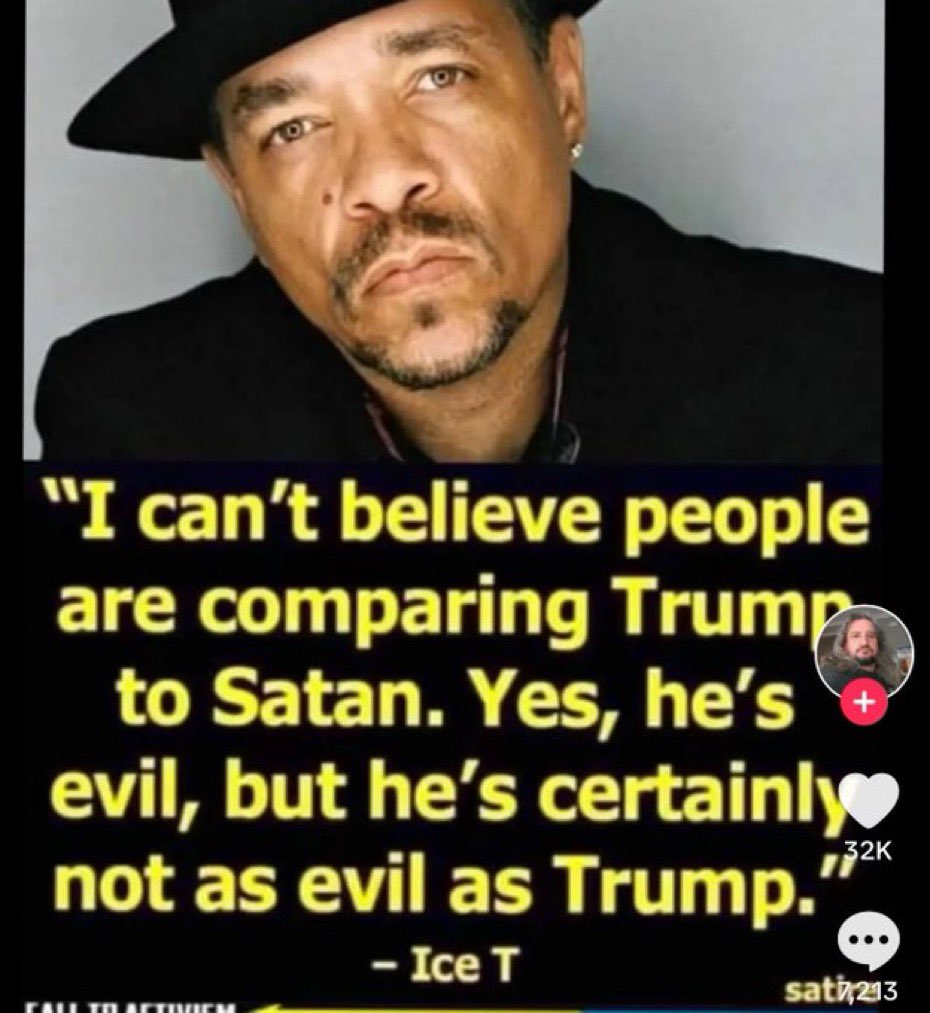 Damaan4u33's tweet image. Who agrees with Ice T? ✋🏽✋🏽✋🏽