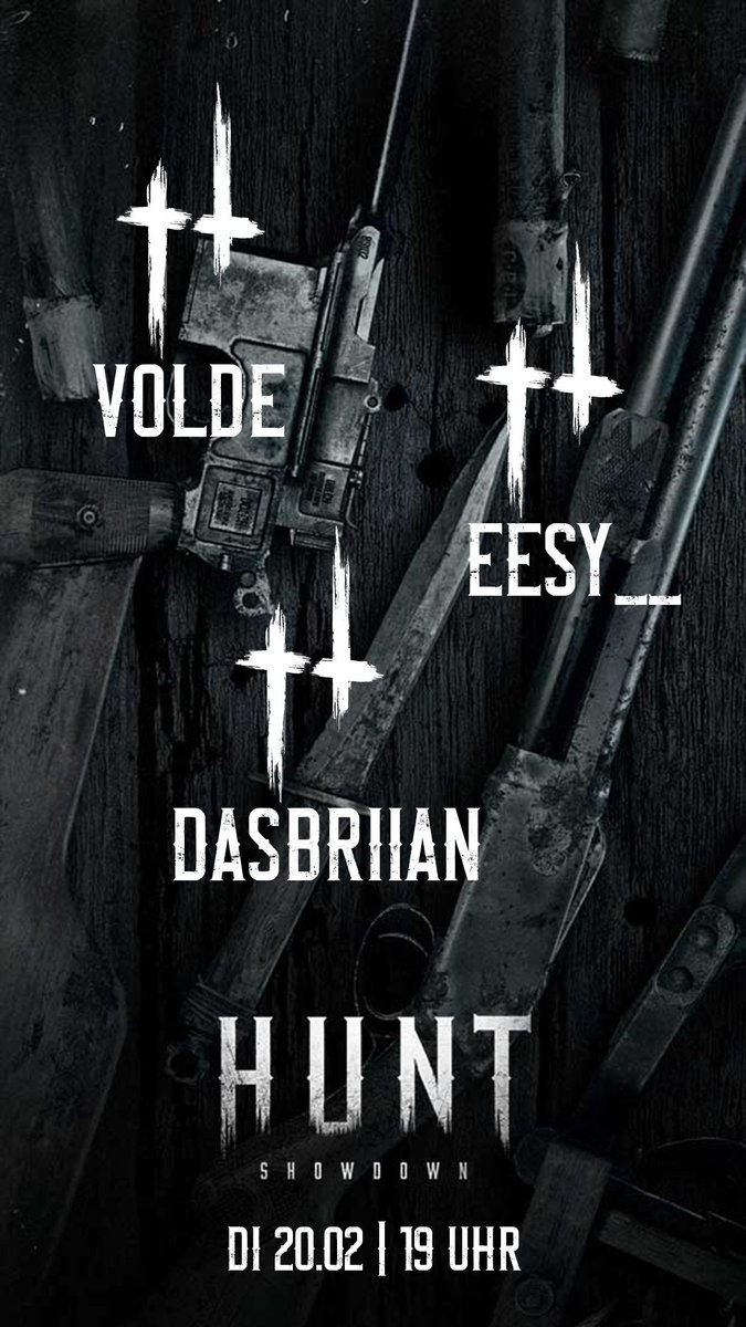 VoldeZockt's tweet photo. Morgen gibts Hunt: Showdown mit @EesyTwitch und @DiieBrian Ich freu mich schon! https://t.co/Xv3DYfpfBB