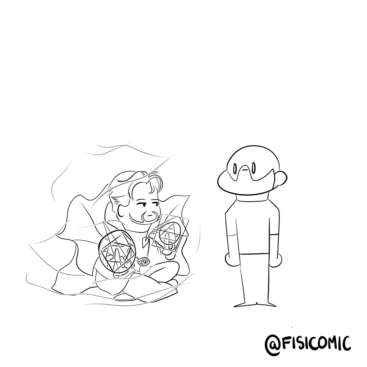Fisicomic's tweet photo. Dr. Strange no hace milagros https://t.co/rvuSN1O1qI