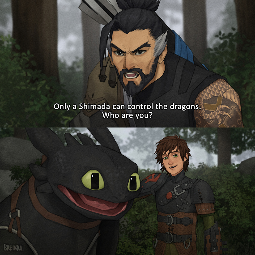 Umm actually he trains them ☝️🤓 #Overwatch #HTTYD
