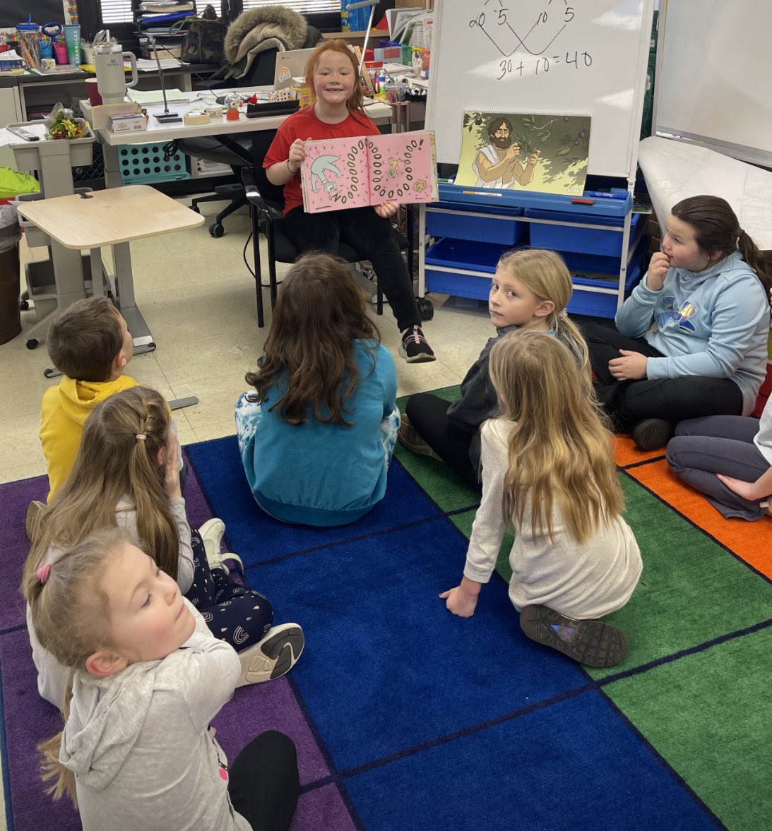 I love when students choose to spend their Bulldog Bonus rewards on reading to the classmates!!! #BeEvergreen