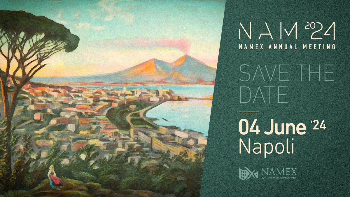 flavioluciani81's tweet photo. The Namex event will be in Naples!!!  What do you think? Do you like the idea? This is the save the date anyway! https://t.co/rzBlxkp0Nj