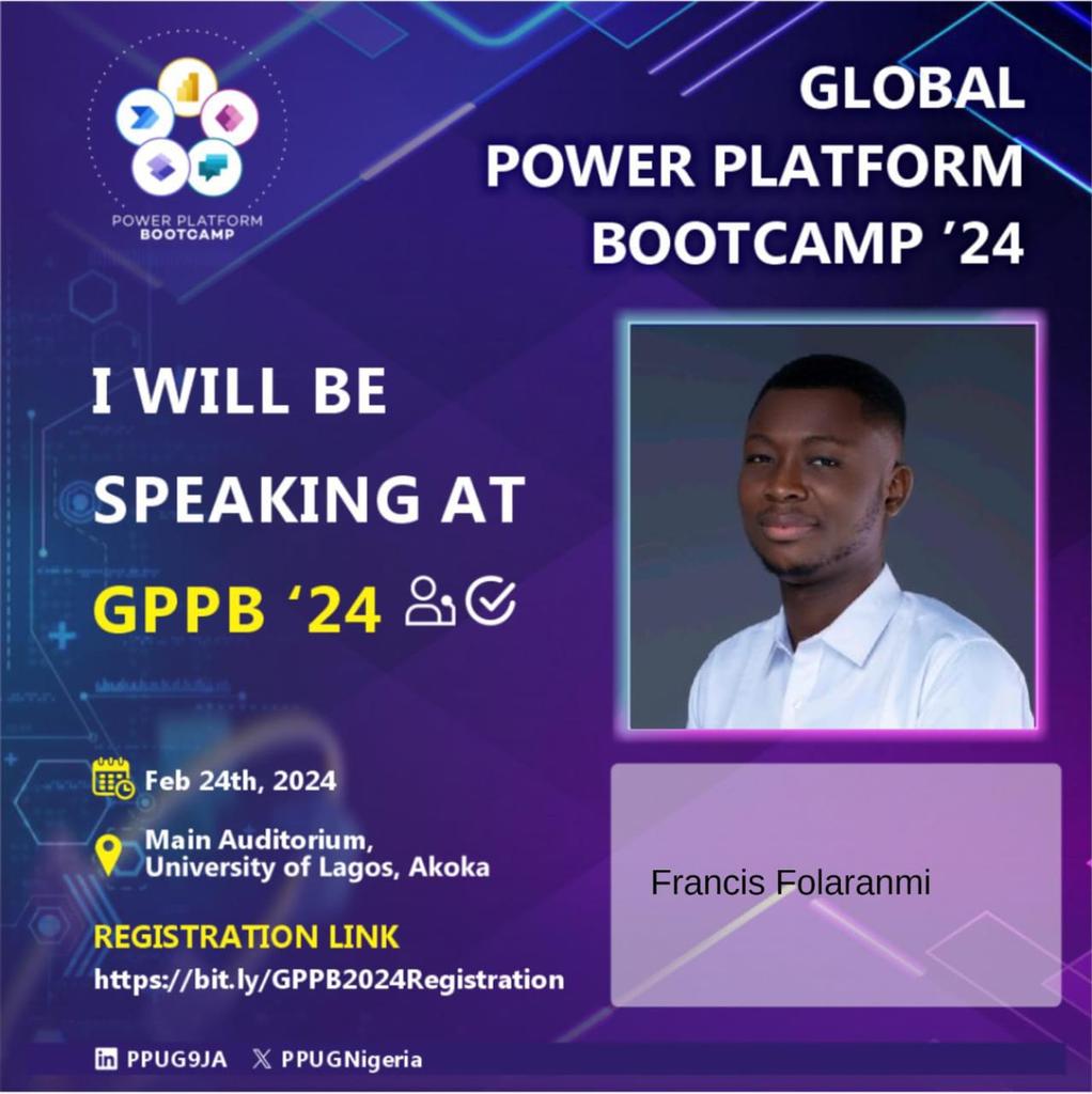 DonFrancis27's tweet photo. I am taking the Gospel of #MicrosoftFabric to Global Power Platform Bootcamp. Where Power Platform meets Microsoft Fabric 
#GPPB2024 #GPPB2024Lagos https://t.co/wtWQBJjkfv
