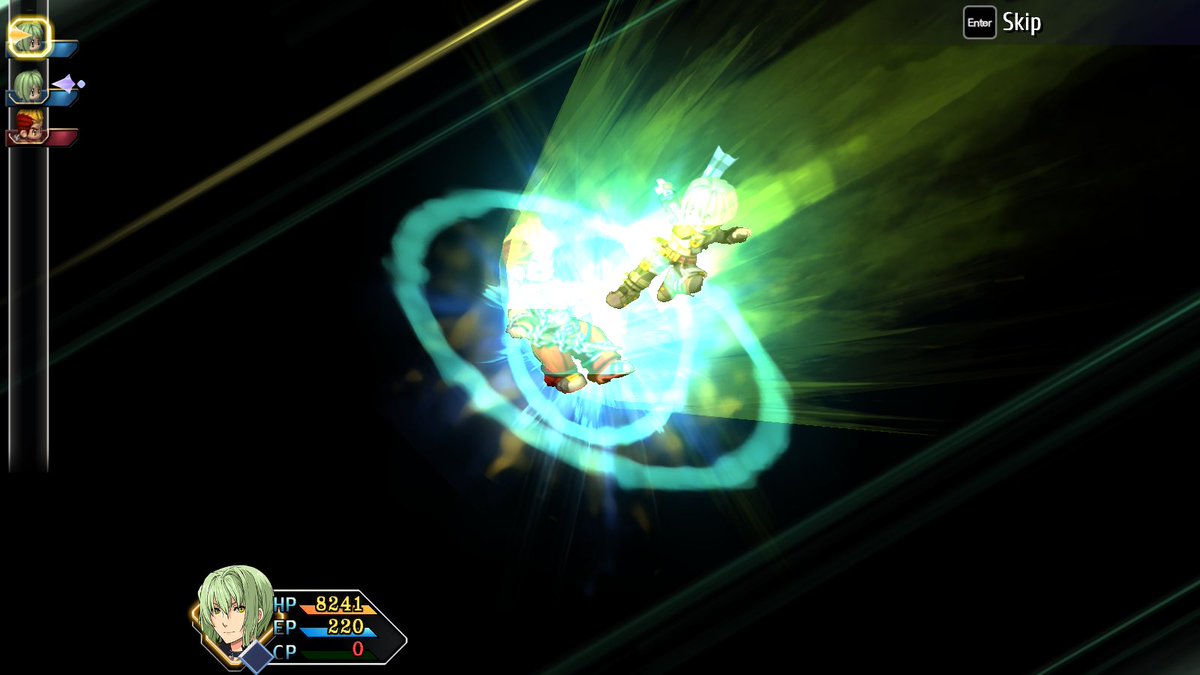 MorpheusKane's tweet photo. Wazy goes Super Saiyan Green!!! 💚
Finished Wald with his S-Craft -> Deadly Heaven. 🤩
#Trails #TrailstoAzure #Wazy https://t.co/odSGk3LMTQ