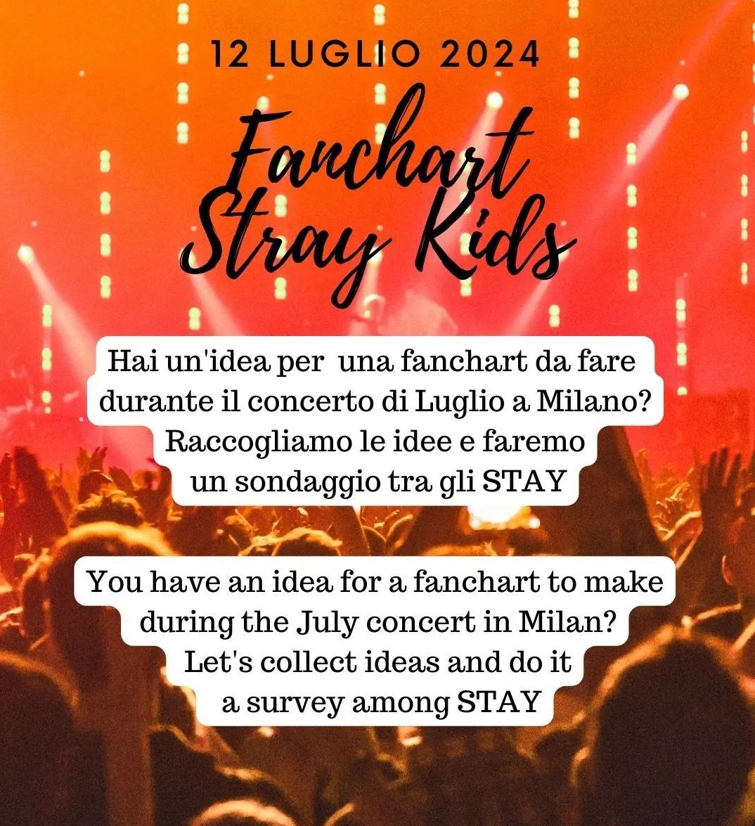 stay_forevent's tweet photo. Invite the STAY people you know, send us your ideas, and follow us to find out all the activities we will do together during the concert. Let's make the day in Milan unforgettable for us and for them!
#concertostraykids #eventstraykids #straykidsmilano #stay #StayConnected #skz https://t.co/ZSTUxsFzwg